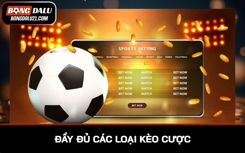 Đầy đủ các loại kèo cược