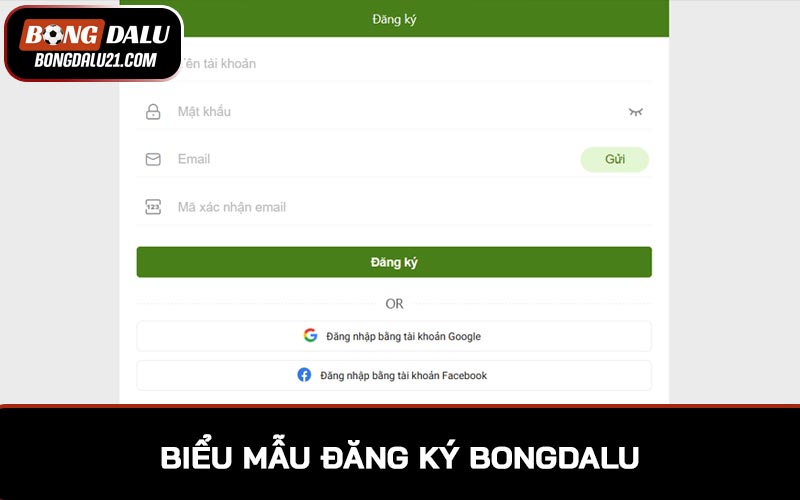 Biểu mẫu đăng ký