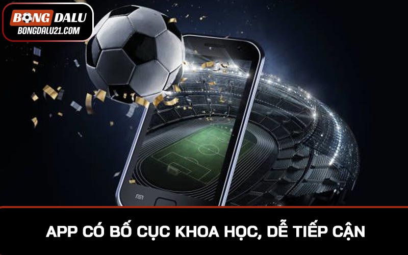 App có bố cục khoa học, dễ tiếp cận, sử dụng đơn giản